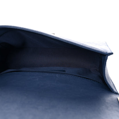 Chanel Calfskin Quilted Medium Top Handle Boy Flap Blue 5 of 14