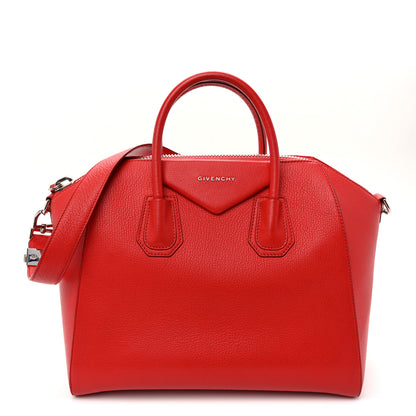 Givenchy Sugar Goatskin Medium Antigona Medium Red 1 of 10