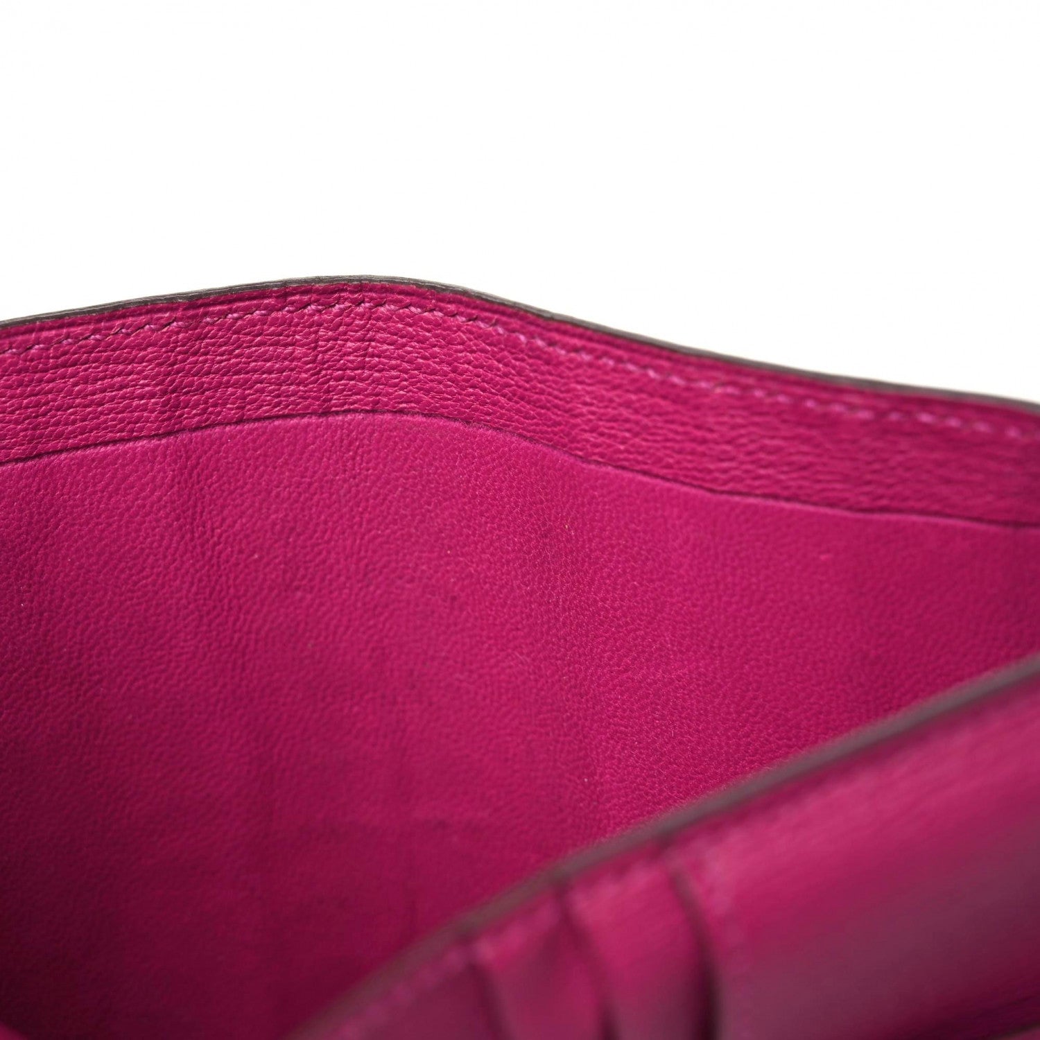 Hermes Matte Alligator Bearn Compact Wallet Rose Scheherazade 15 of 19
