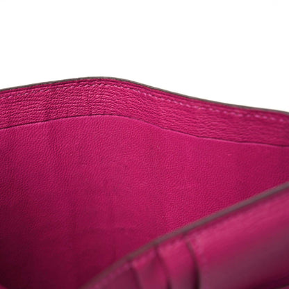 Hermes Matte Alligator Bearn Compact Wallet Rose Scheherazade 15 of 19