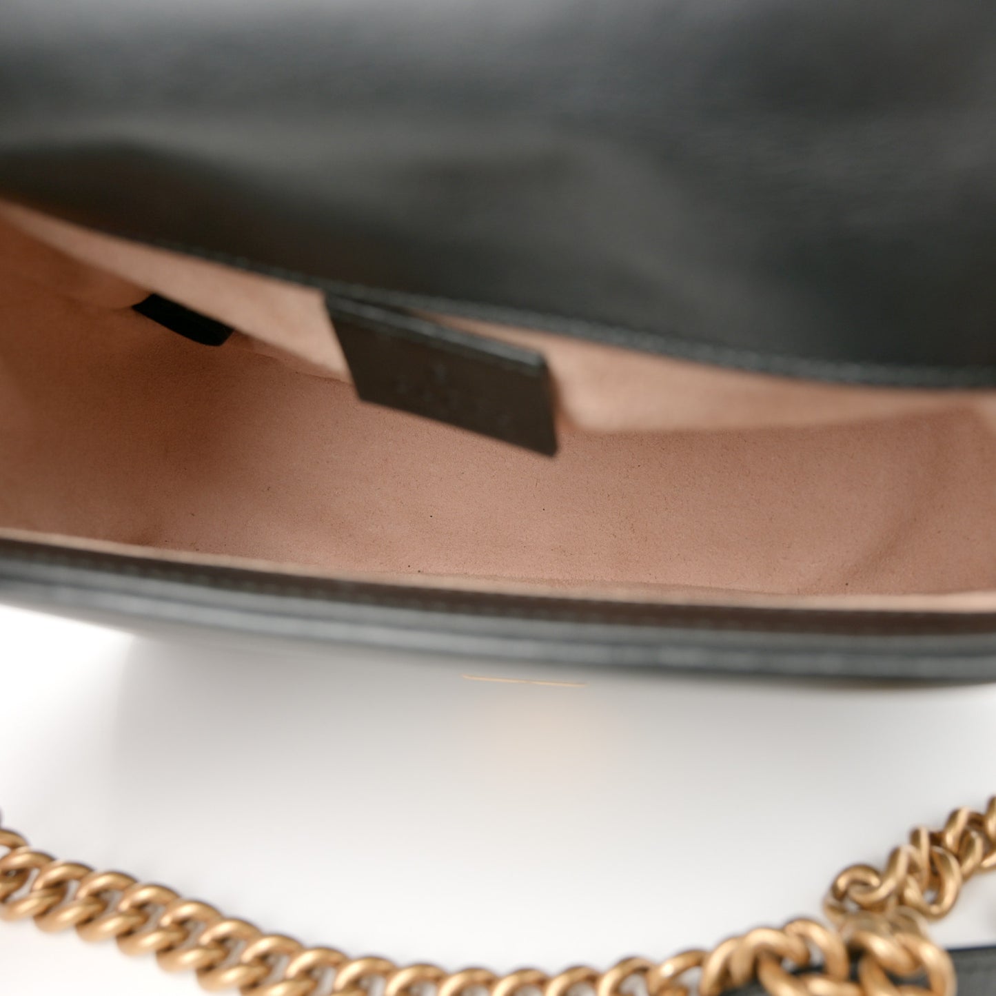 Calfskin Matelasse Mini GG Marmont Top Handle Shoulder Bag Black