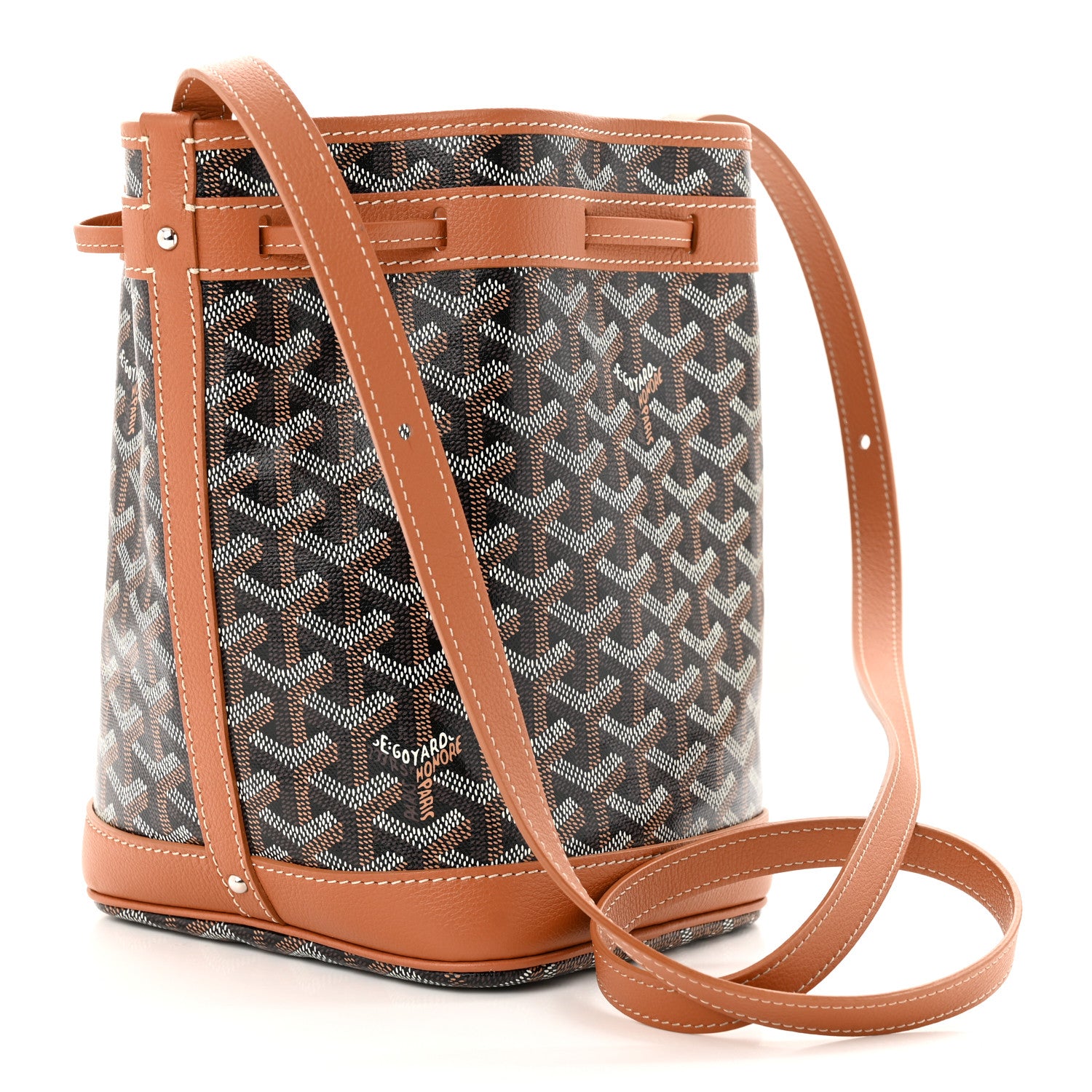 Goyard Goyardine Petit Flot Bucket Bag PM Black Gold 3 of 9