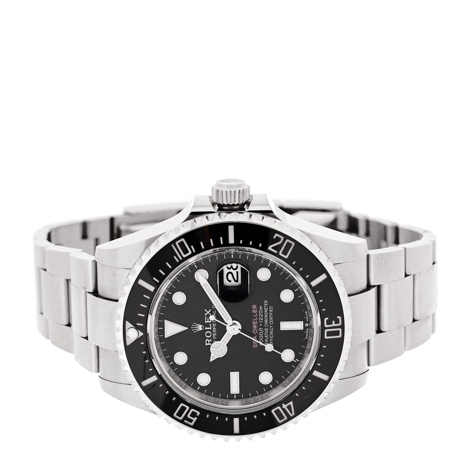 Rolex Stainless Steel 43mm Oyster Perpetual Date Sea-Dweller Watch Black 126600 2 of 5