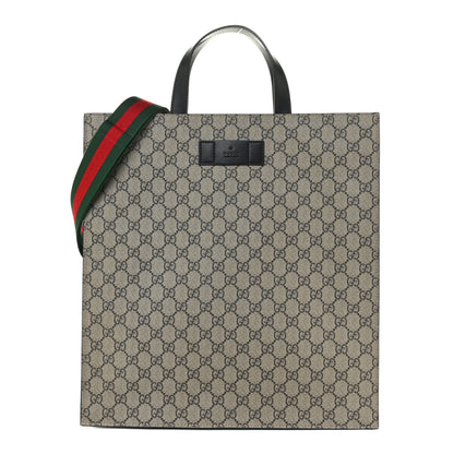 Gucci Soft GG Supreme Monogram Web Vertical Tote Black 1 of 12