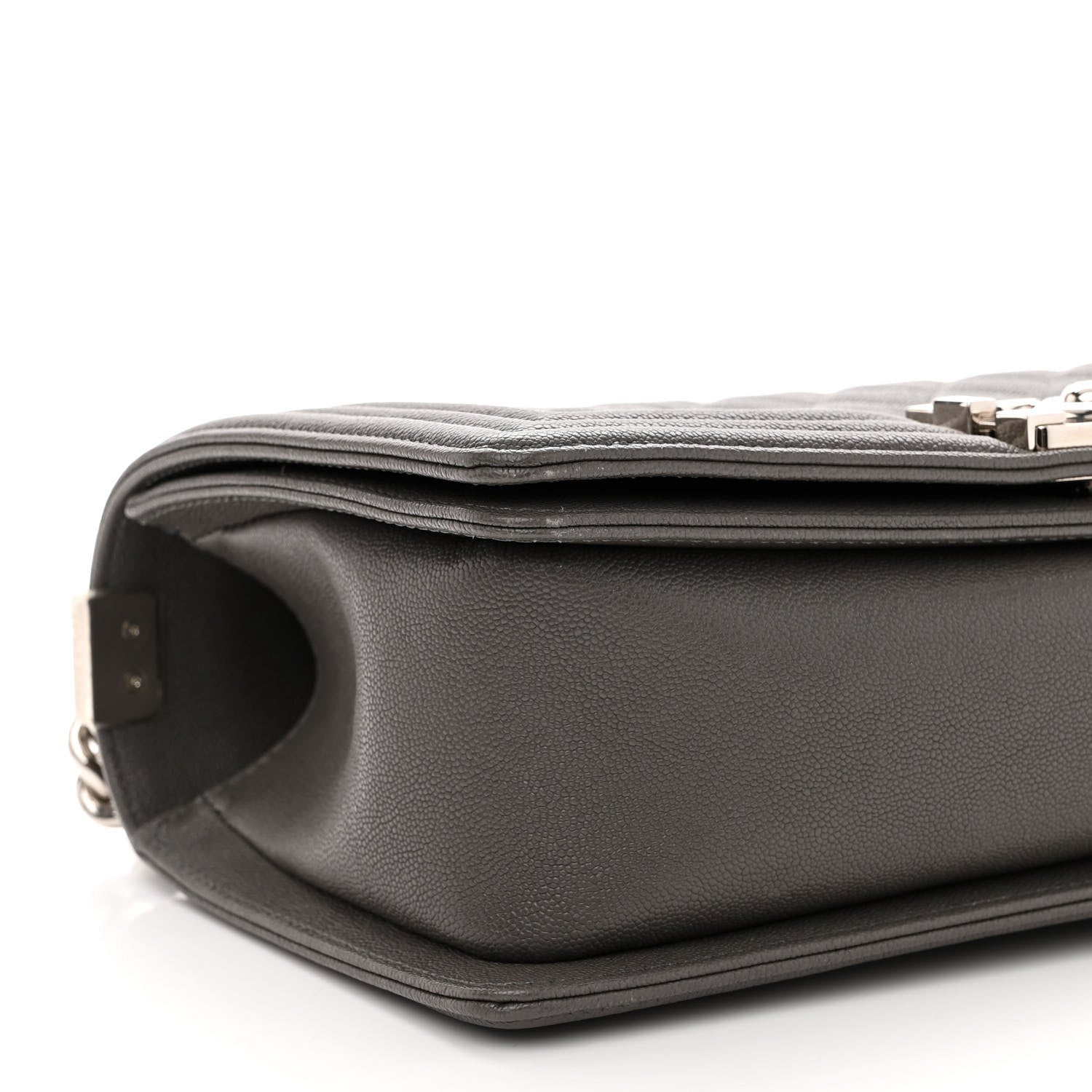 Chanel Caviar Quilted Medium Boy Flap Grey 9 of 11