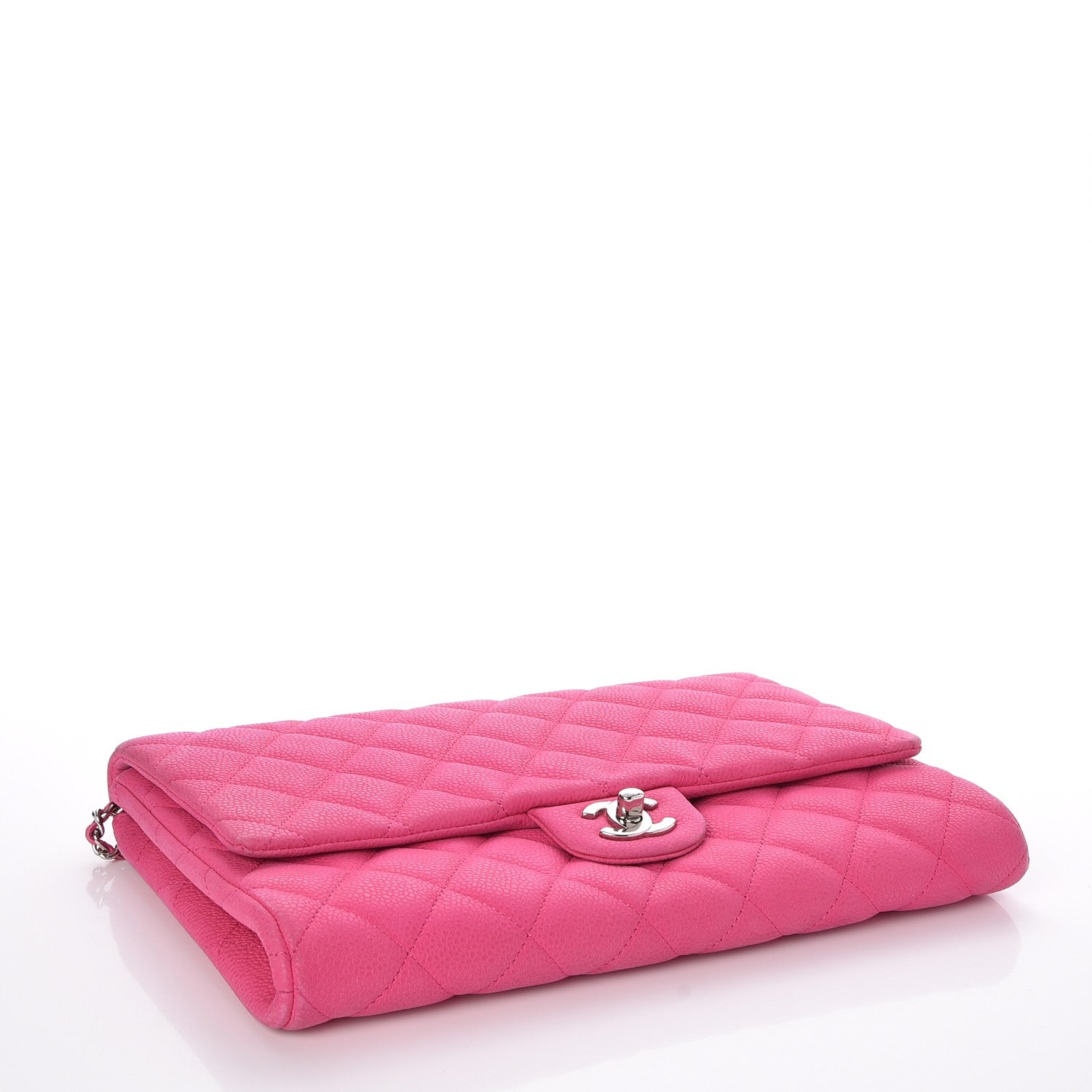 Chanel Iridescent Caviar Clutch with Chain Flap Pink 4 of 7