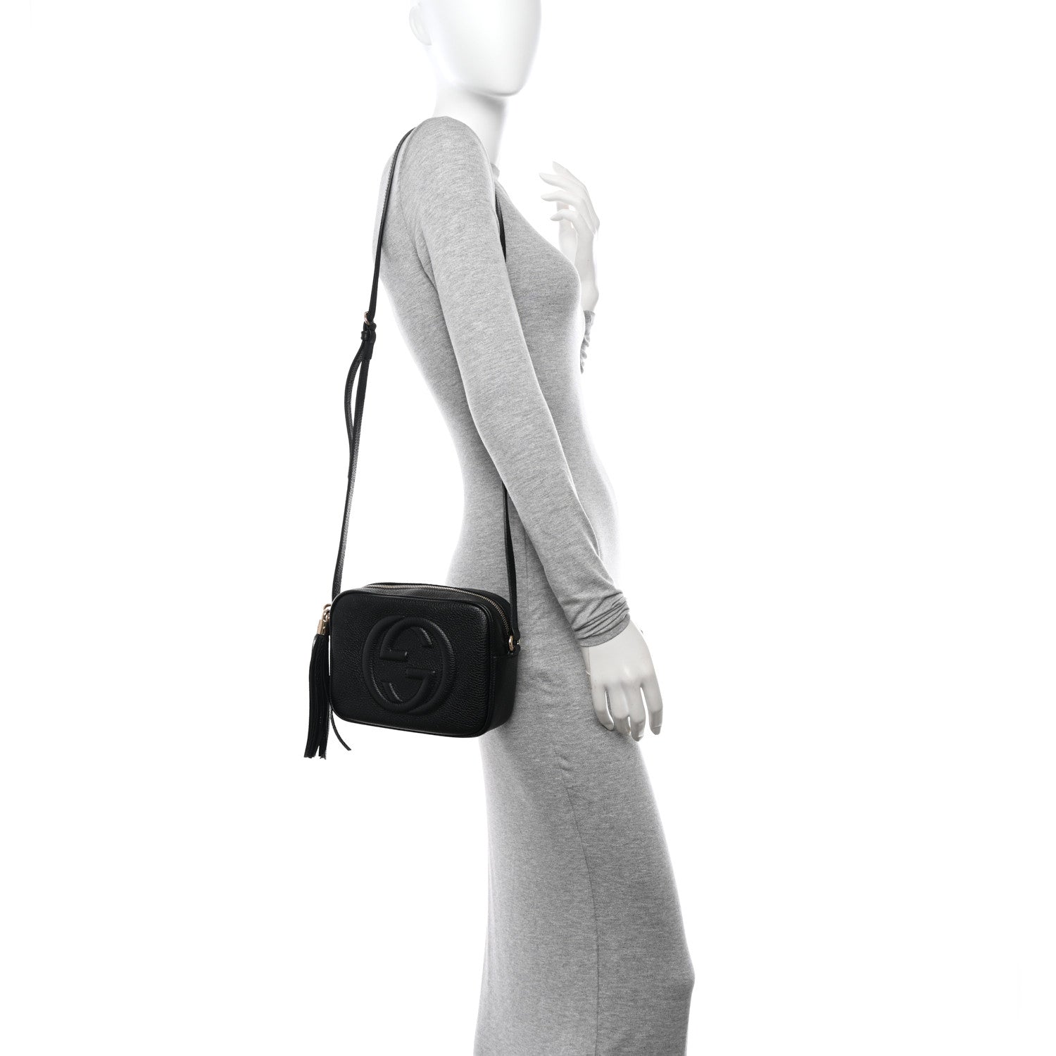 Gucci Pebbled Calfskin Small Soho Disco Bag Black 2 of 12