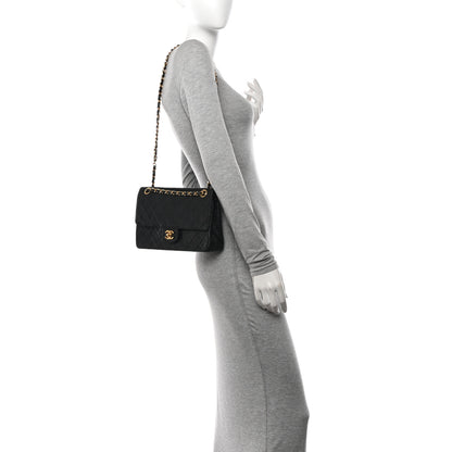 Chanel Lambskin Quilted Medium Double Flap Black 2 of 13