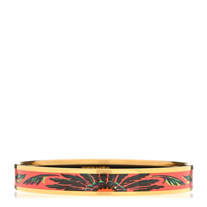 Hermes Enamel Printed Narrow Brazil Bracelet 70 1 of 5