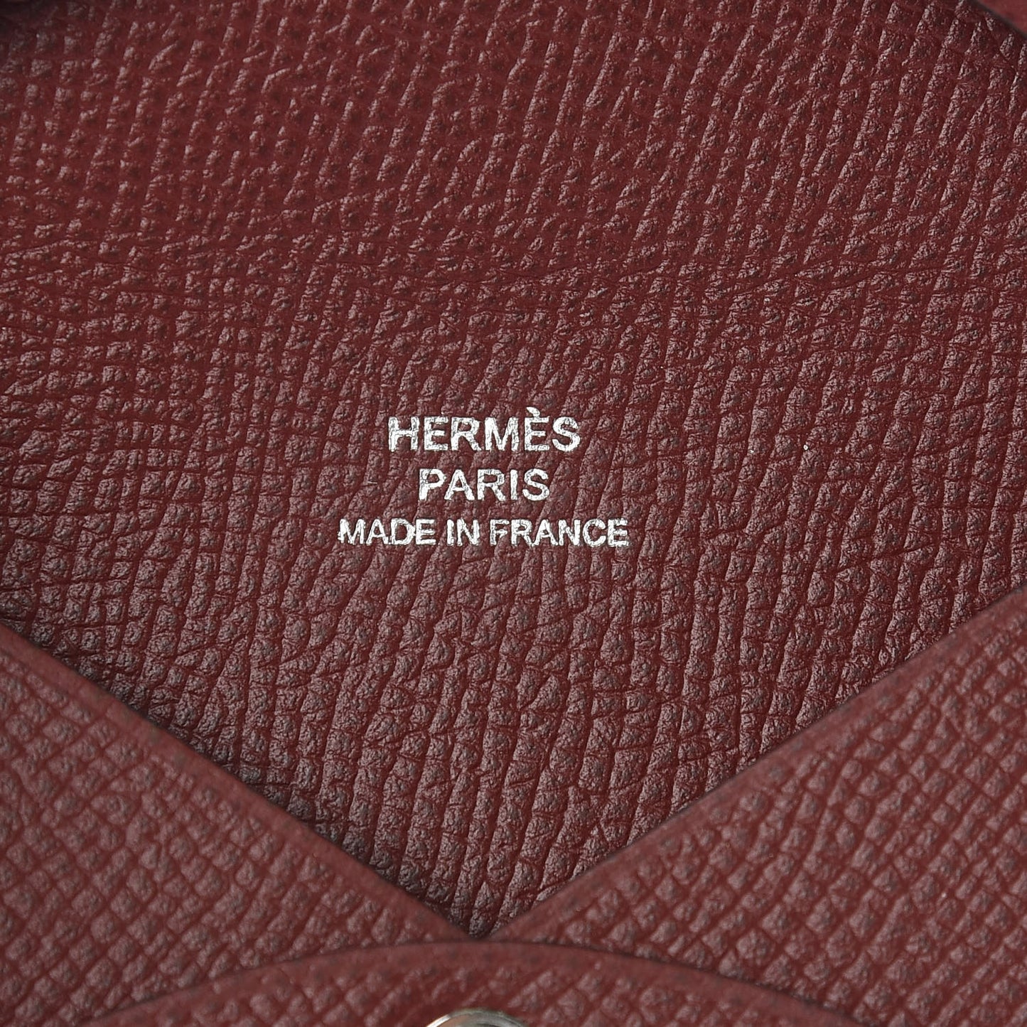 Epsom Calvi Card Case Rouge H