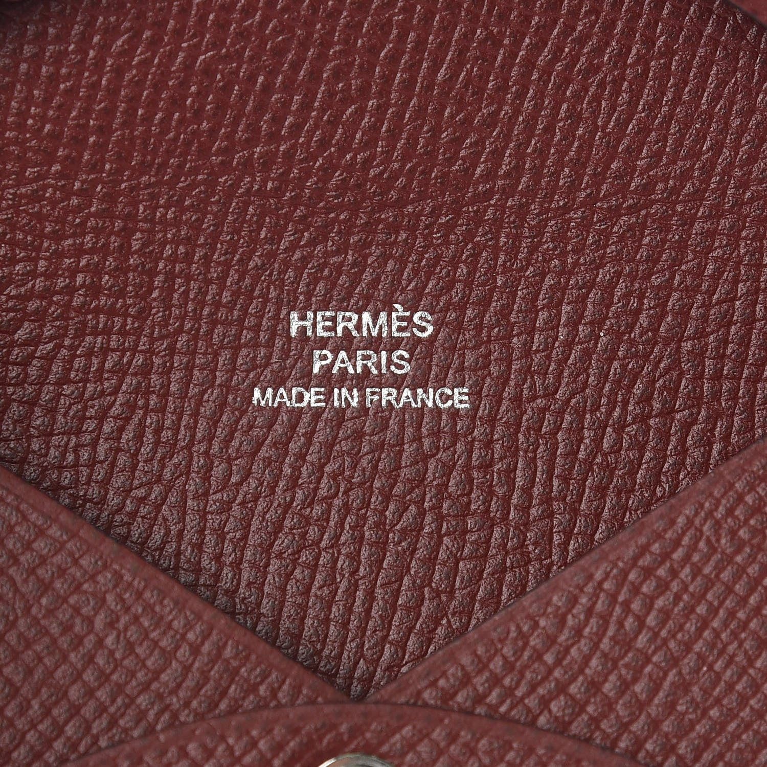 Hermes Epsom Calvi Card Case Rouge H 6 of 8