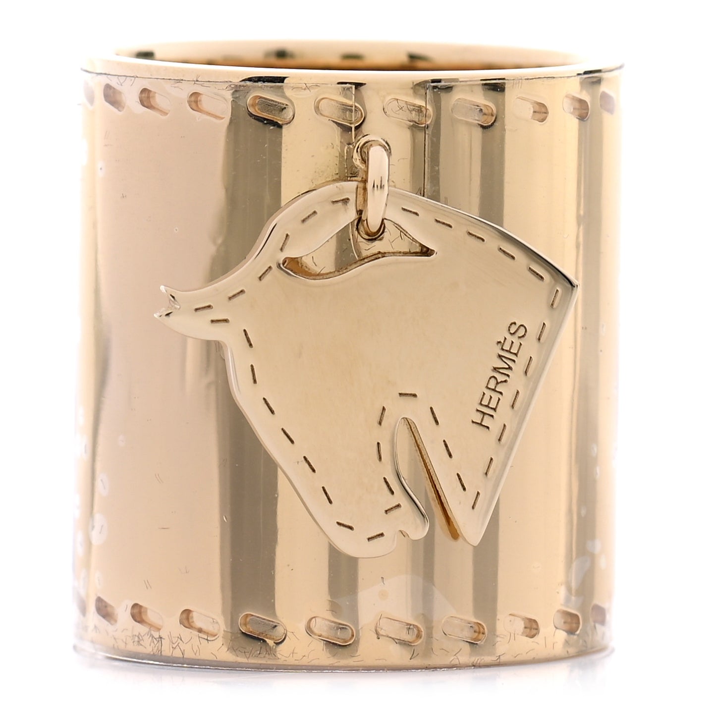 Permabrass Tete de Cheval Horse Charm Scarf Ring
