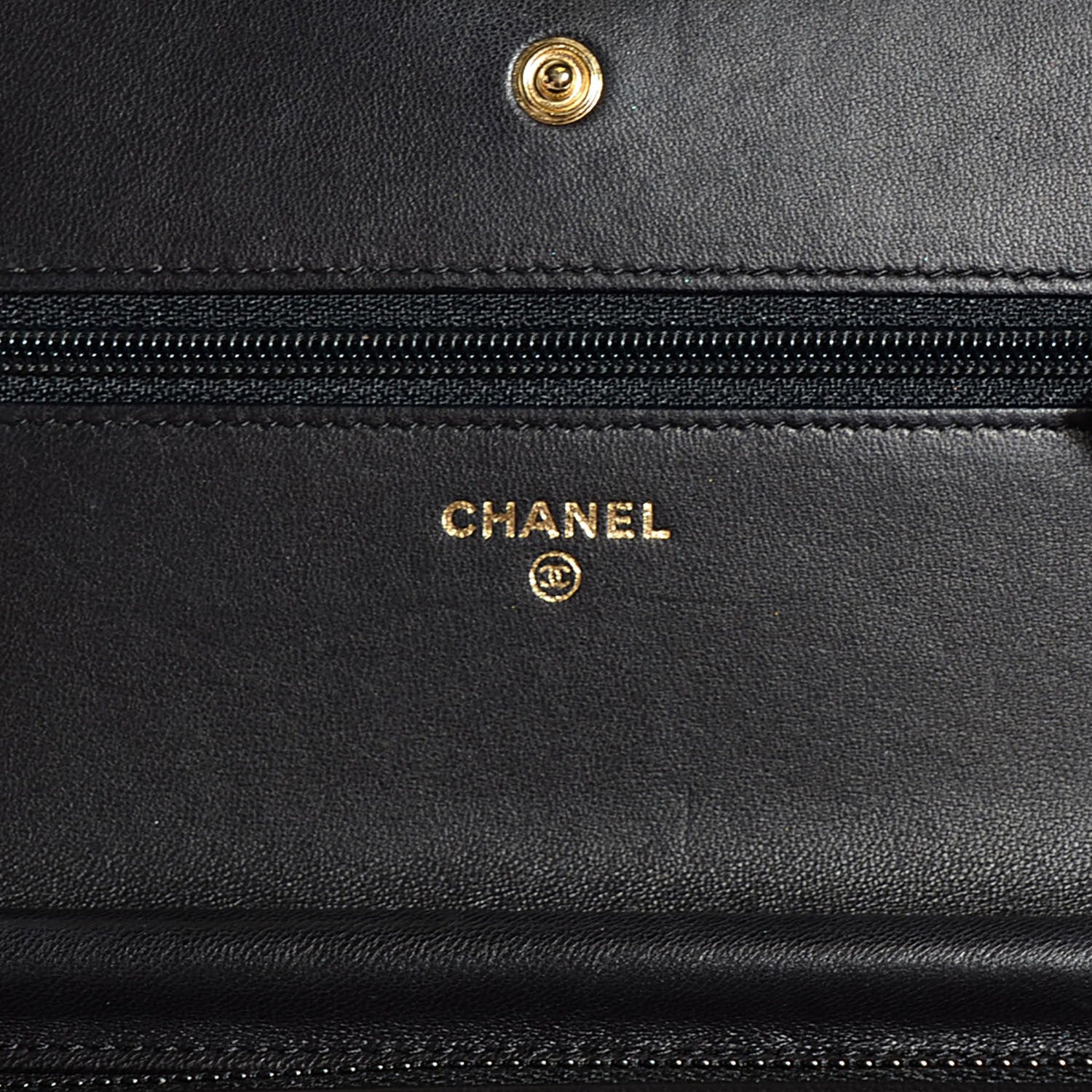 Chanel Lambskin Quilted Boy Wallet On Chain WOC Black 7 of 9