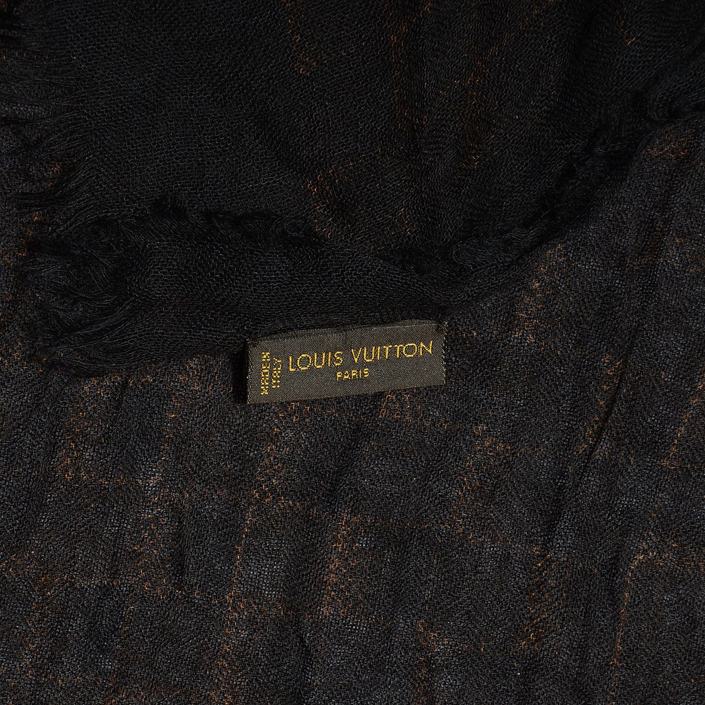 Cashmere Silk Etole Stole Damier Ebene