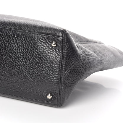 Chanel Calfskin Cerf Executive Shopper Tote Black 10 of 10