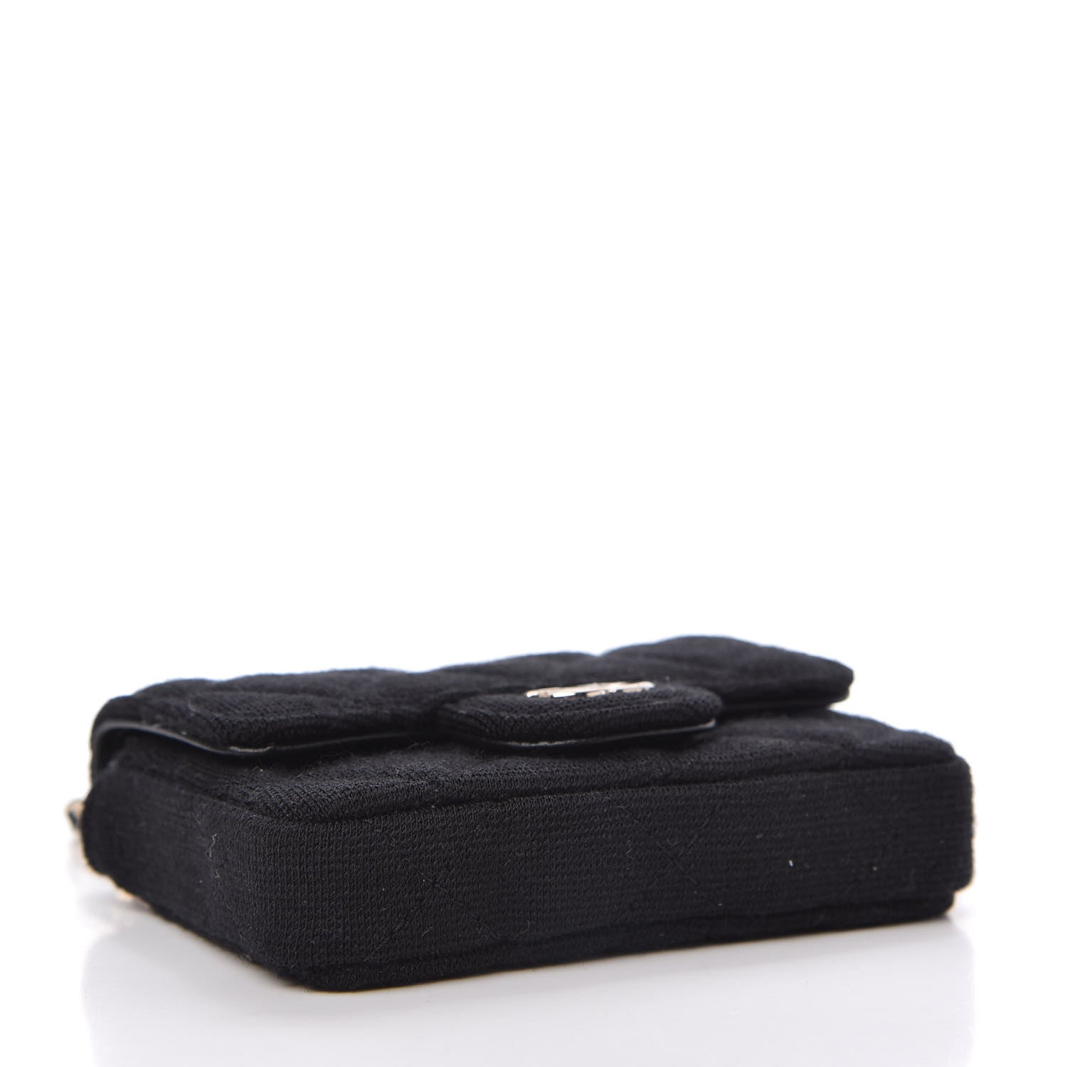 Chanel Jersey Quilted Belt Bag Black 4 of 11