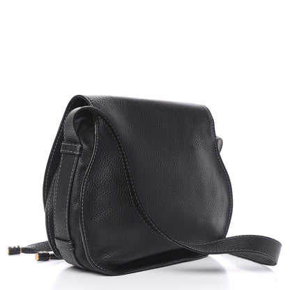 Chloe Calfskin Medium Marcie Round Crossbody Bag Black 3 of 11