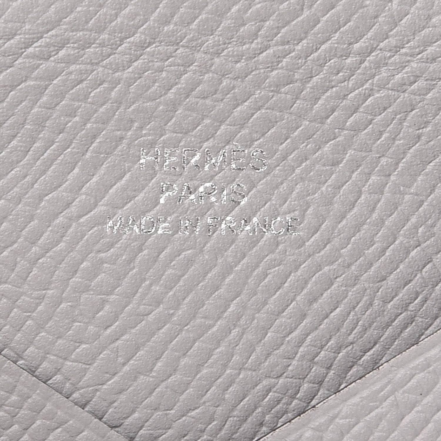 Hermes Epsom Calvi Card Case Bleu Glacier 6 of 8