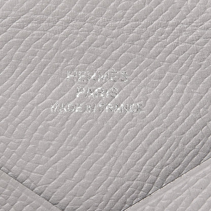 Hermes Epsom Calvi Card Case Bleu Glacier 6 of 8