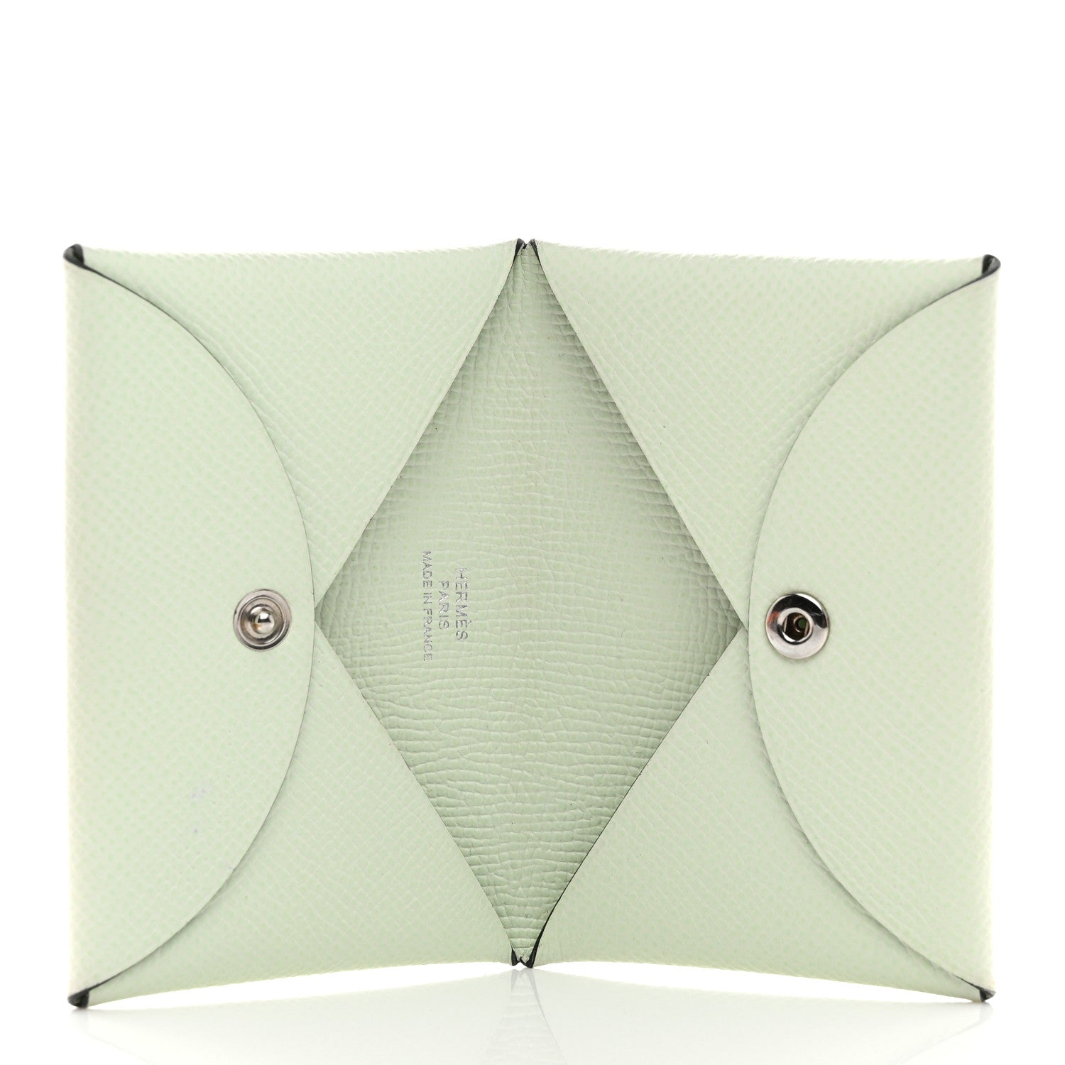 Hermes Epsom Calvi Card Case Vert Fizz 5 of 8