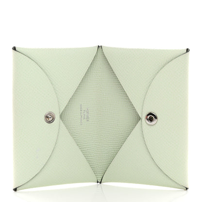 Hermes Epsom Calvi Card Case Vert Fizz 5 of 8