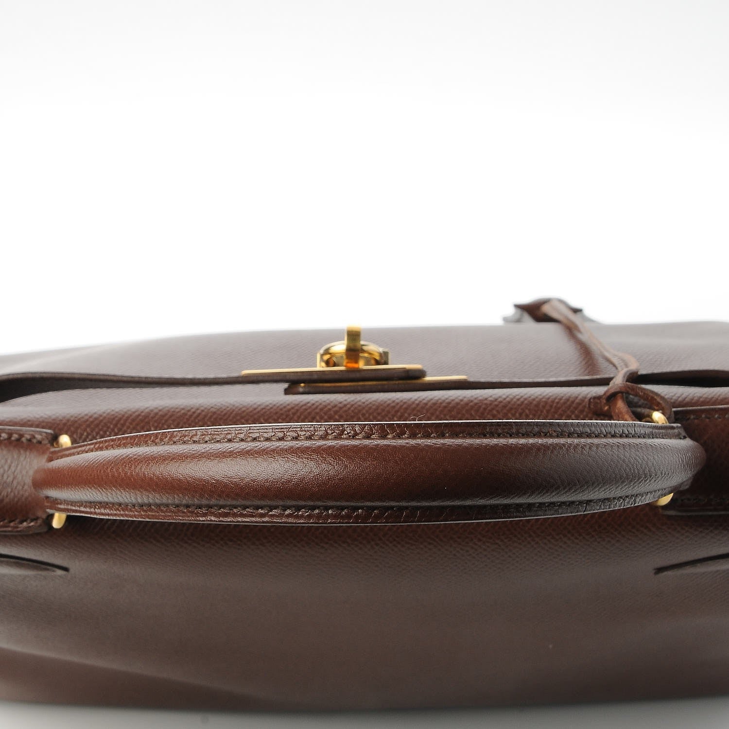 Hermes Courchevel Kelly Retourne 28 Chocolate 29 of 32