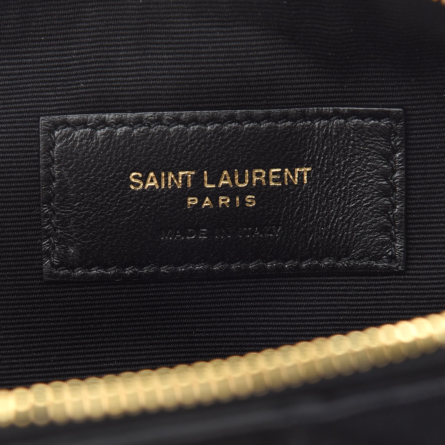 Saint Laurent Lambskin Suede Patchwork Monogram Jamie Cube Black 6 of 10