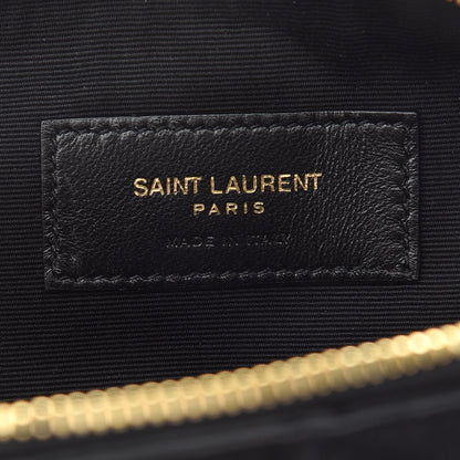 Saint Laurent Lambskin Suede Patchwork Monogram Jamie Cube Black 6 of 10