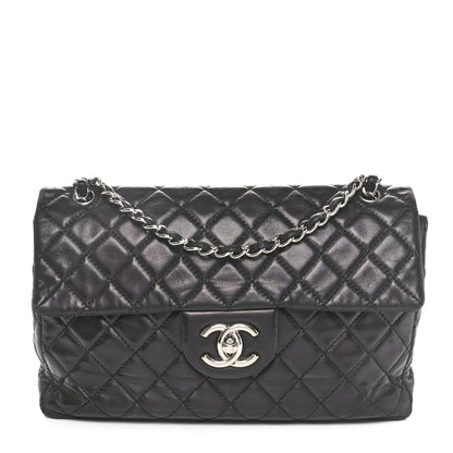 Chanel Washed Lambskin Quilted Maxi Single Flap Black 1 of 10