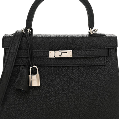 Hermes Togo Kelly Retourne 25 Black 8 of 11