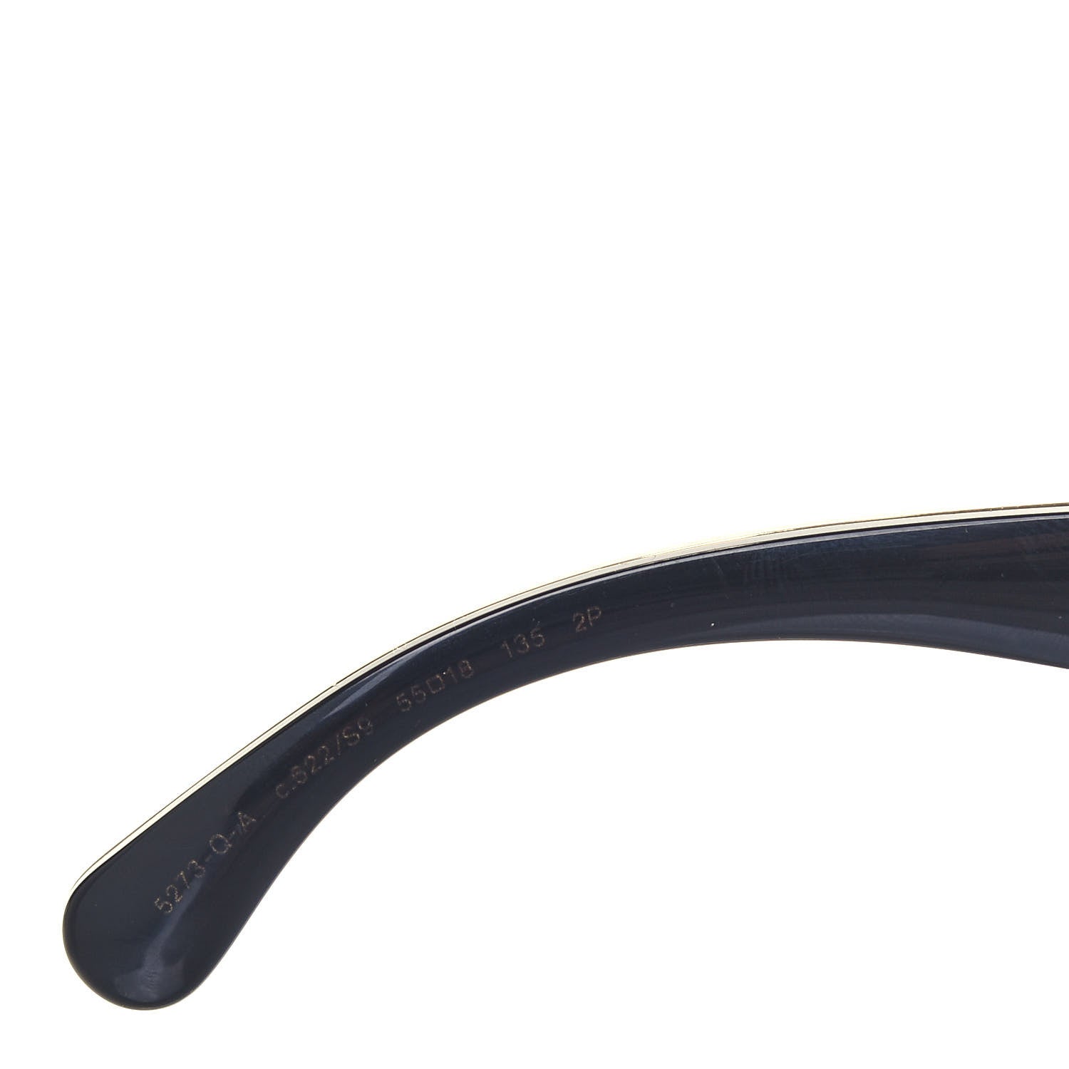 Chanel Crystal CC Polarized Stingray Sunglasses 5273-Q Black 6 of 7