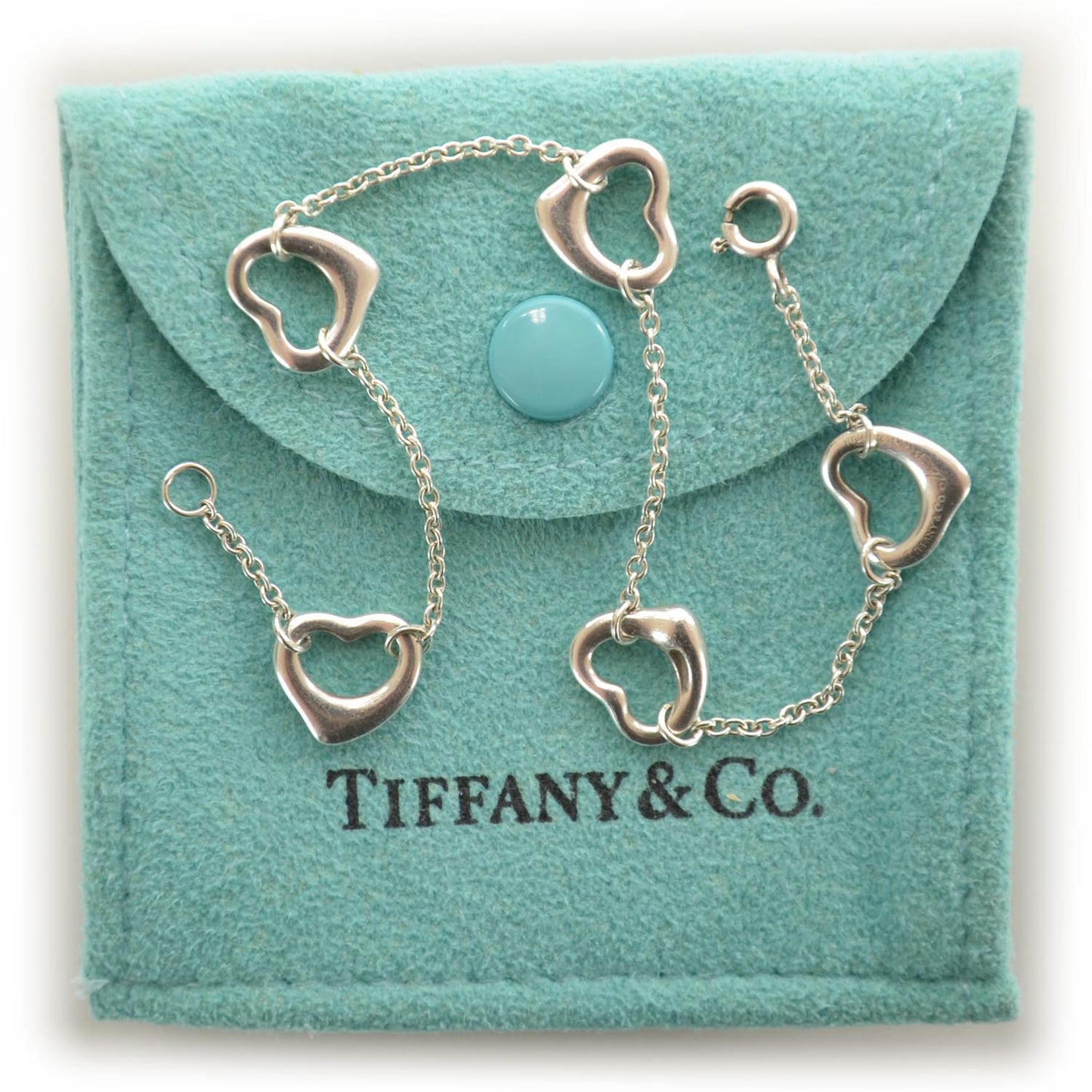 Sterling Silver Elsa Peretti Open Heart Bracelet