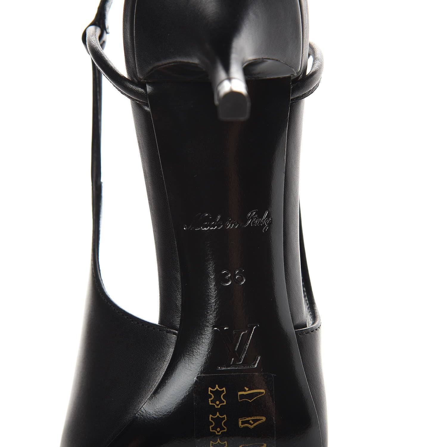 Louis Vuitton Calfskin Urban Twist Slingback Pumps 36 Black 7 of 9