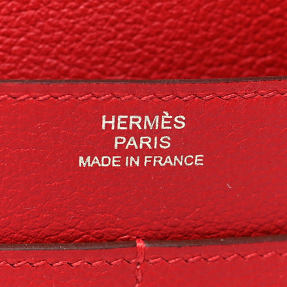 Hermes Evercolor Dogon Duo Wallet Rouge De Coeur 9 of 12