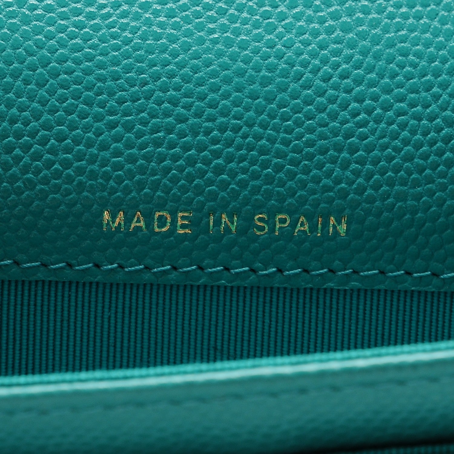 Chanel Caviar Quilted Flap Card Holder Turquoise 7 of 8