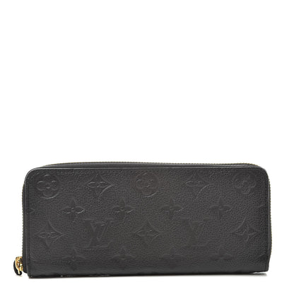 Louis Vuitton Empreinte Clemence Wallet Black 1 of 8