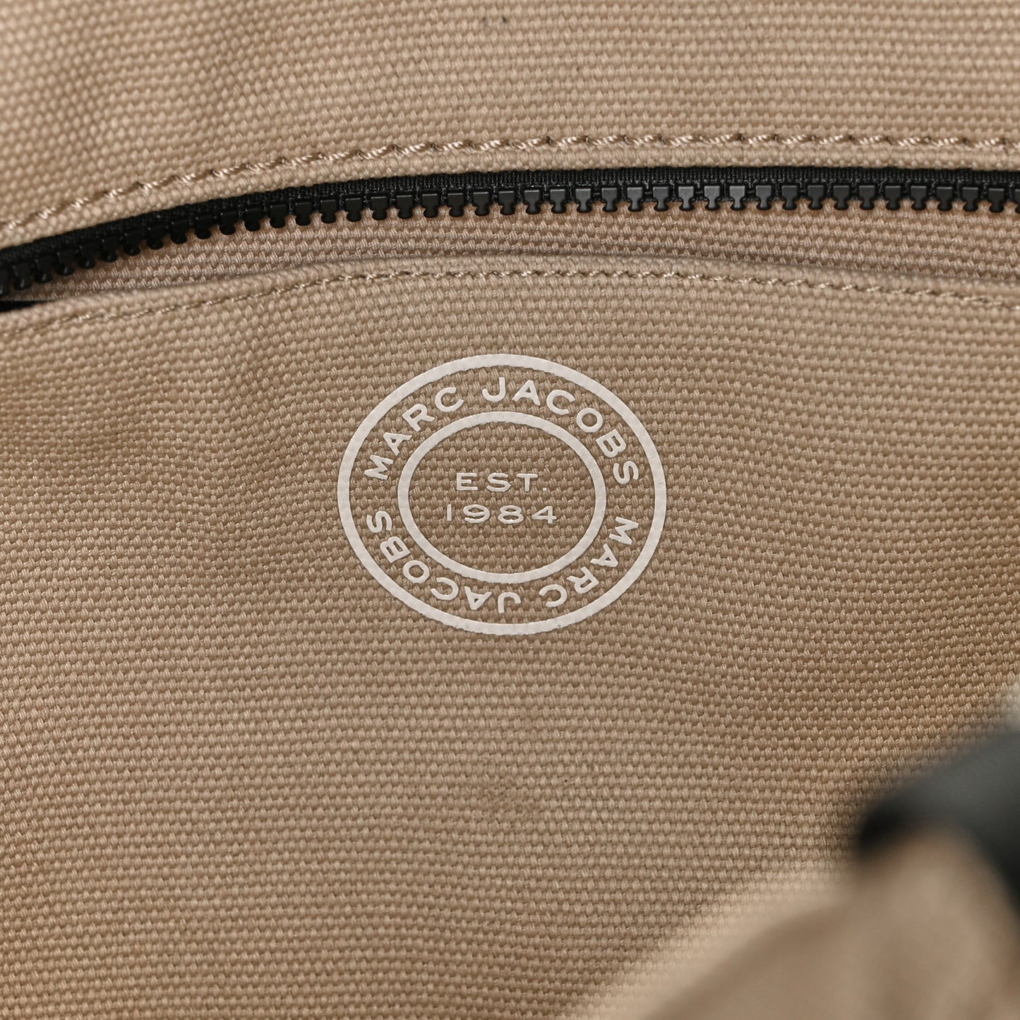 Canvas Signet Tote Bag Beige