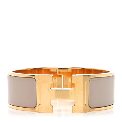 Hermes Enamel Wide Clic Clac H Bracelet PM Marron Glace 1 of 4