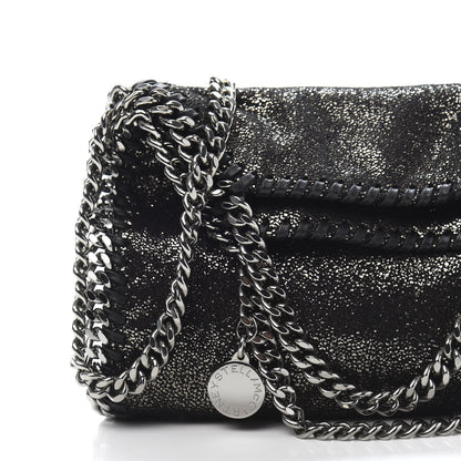 Stella McCartney Chamois Shiny Dotted Tiny Falabella Fold Over Tote Ruthenium 10 of 10