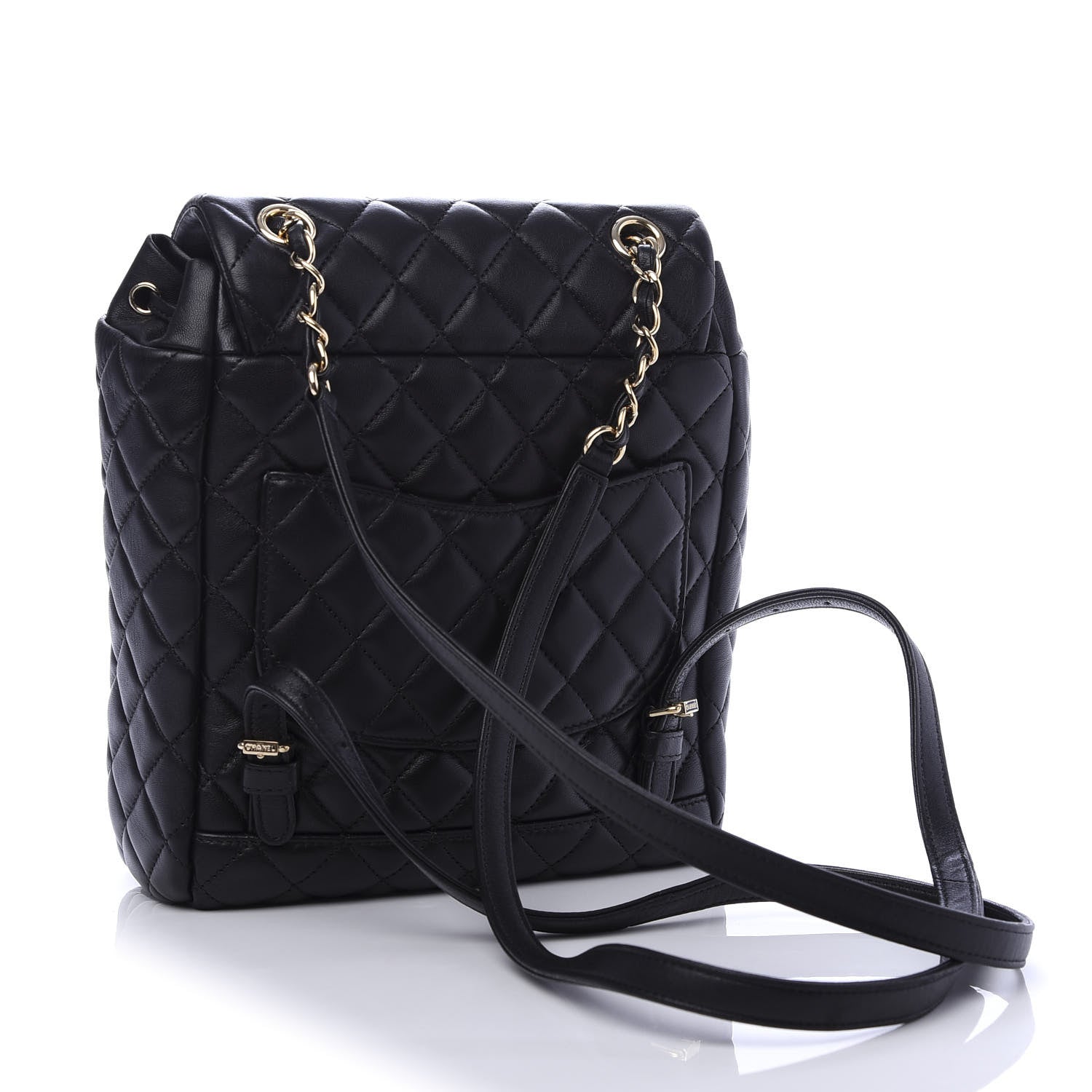 Chanel Lambskin Quilted Small Urban Spirit Backpack Black 2 of 9