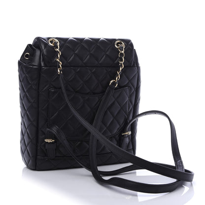 Chanel Lambskin Quilted Small Urban Spirit Backpack Black 2 of 9