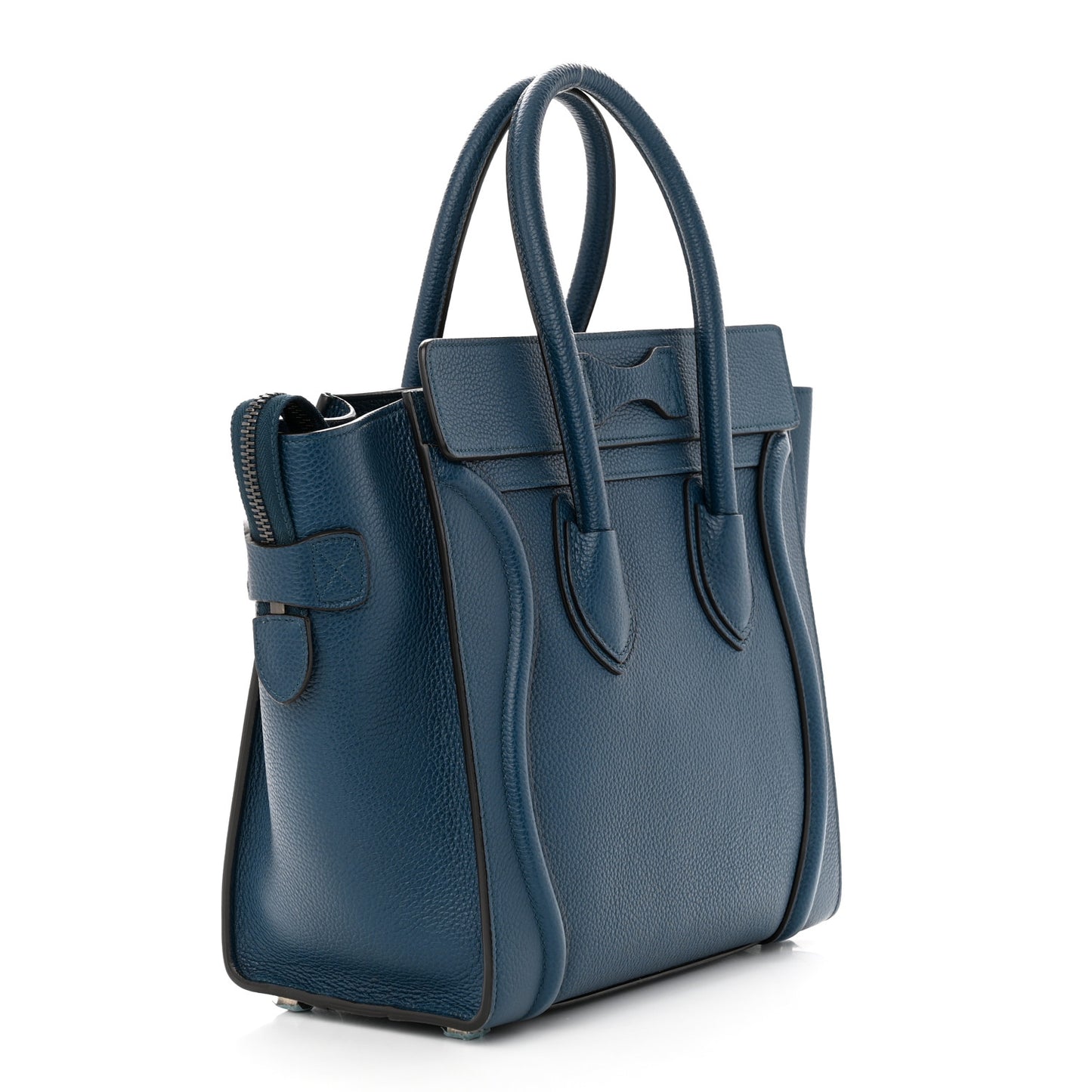 Drummed Calfskin Micro Luggage Orage