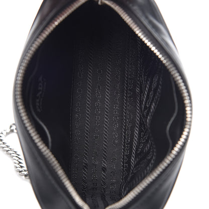 Prada Soft Calfskin Diagramme Crossbody Bag Black 7 of 8