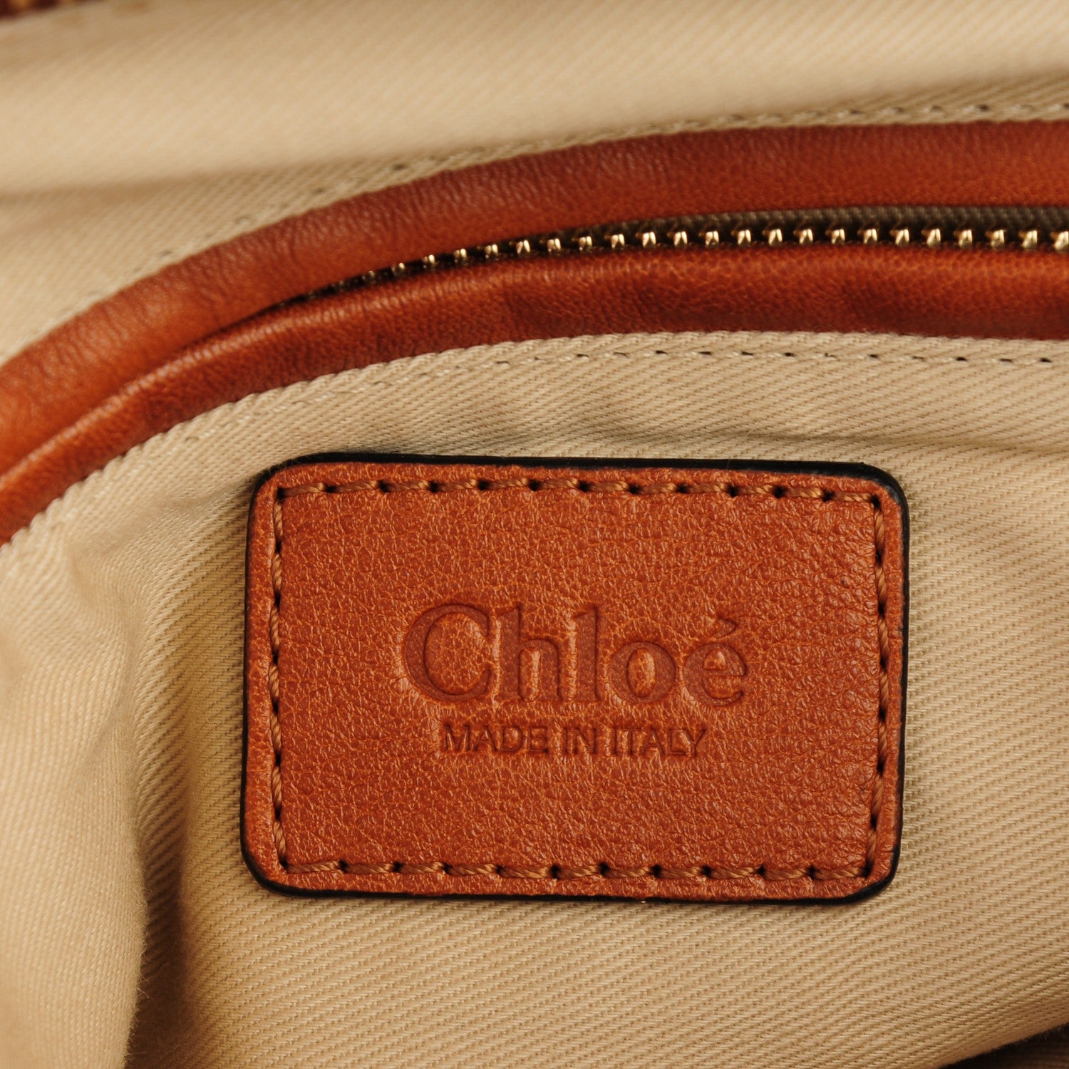 Chloe Calfskin Braided Medium Marcie Satchel Caramel 6 of 8