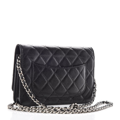 Chanel Caviar Quilted Wallet On Chain WOC Black 3 of 11