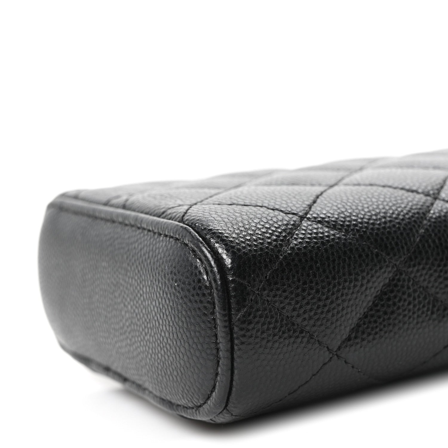 Chanel Caviar Quilted Phone Holder With Chain Black 10 of 10