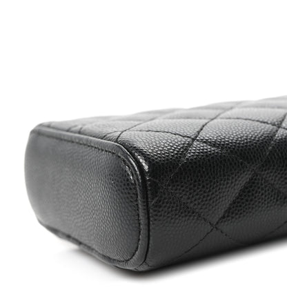 Chanel Caviar Quilted Phone Holder With Chain Black 10 of 10