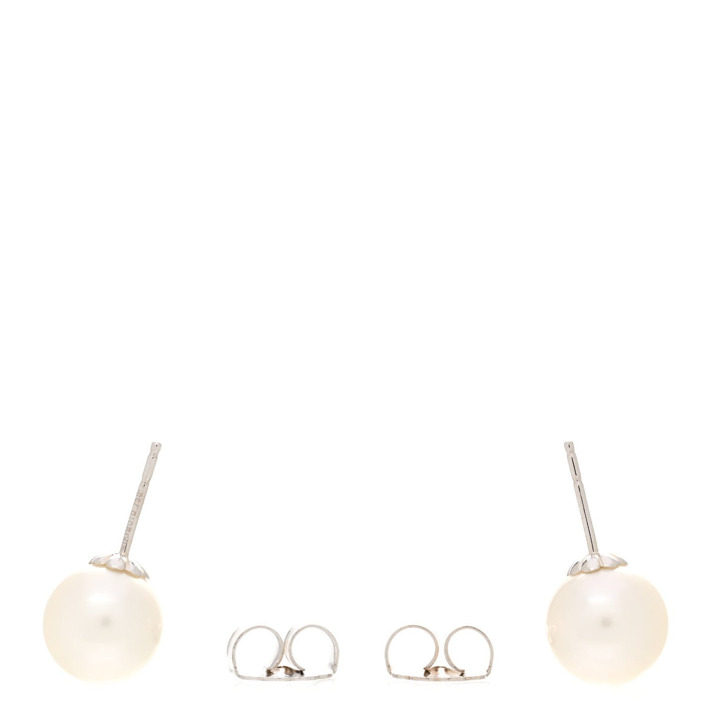 18K White Gold South Sea Pearl 10.5-11mm Stud Earrings