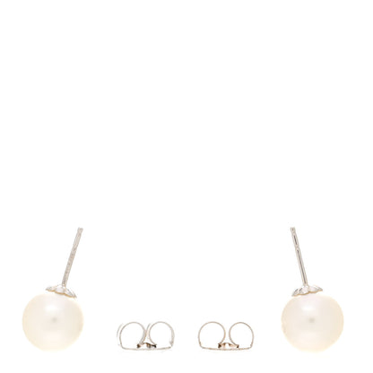 Mikimoto 18K White Gold South Sea Pearl 10.5-11mm Stud Earrings 3 of 5