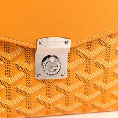 Goyard Goyardine Calfskin Chypre Wallet Pouch Yellow 11 of 14